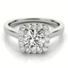 lab diamond engagemnet ring halo solitaire classic 18k gold 1 jpg