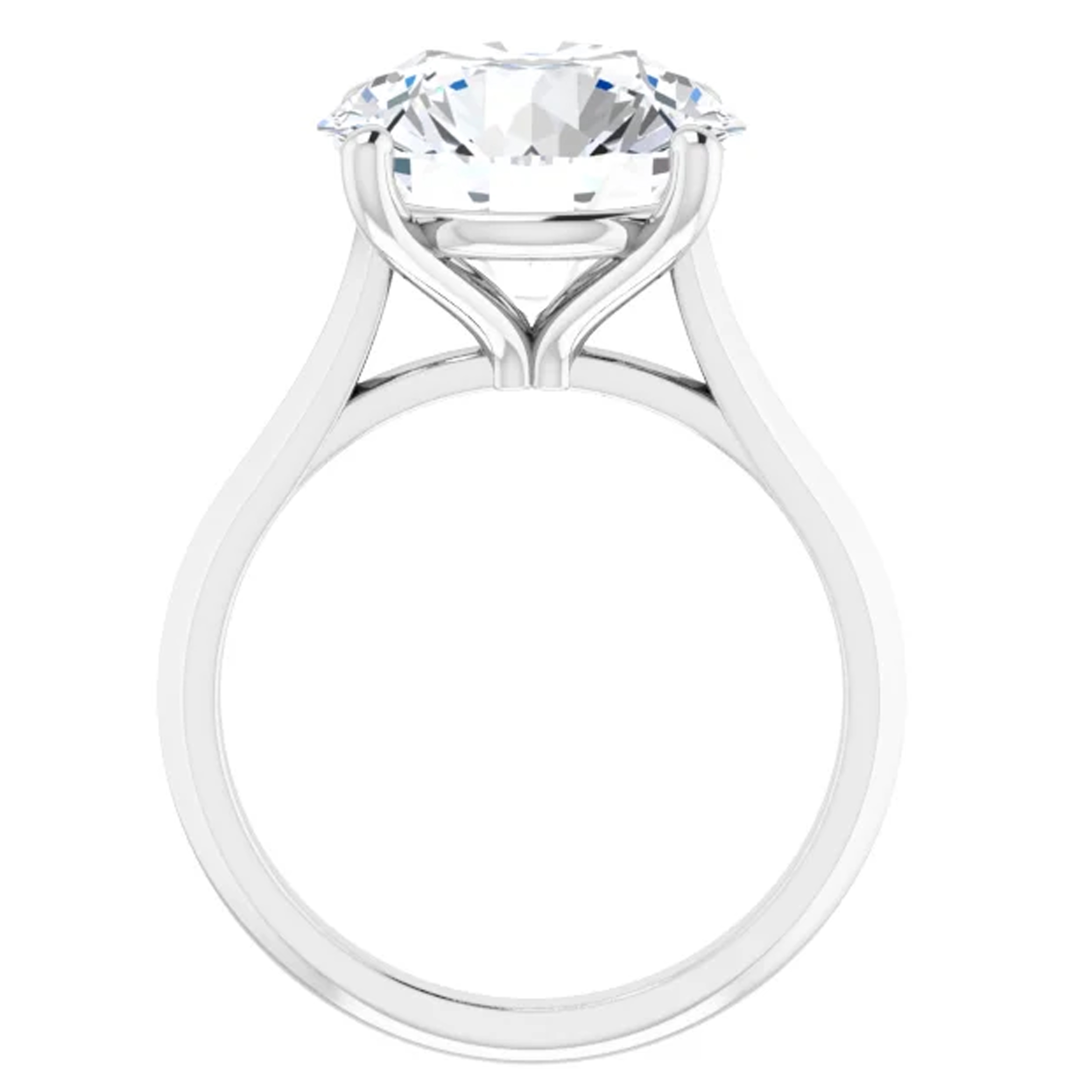 Joana 3 Carat Round Lab Grown Diamond Engagement Ring 4 Joana 3 Carat Round Lab Grown Diamond Engagement Ring - Image 4