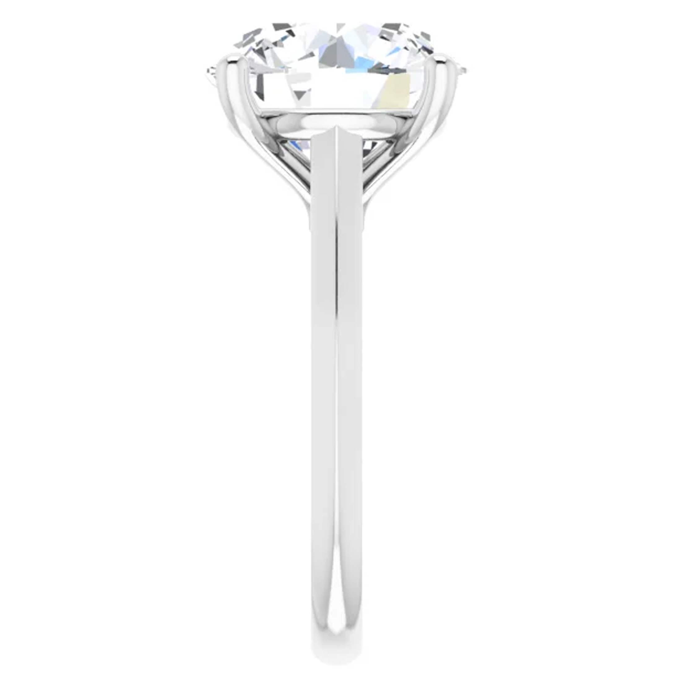 Joana 3 Carat Round Lab Grown Diamond Engagement Ring 5 Joana 3 Carat Round Lab Grown Diamond Engagement Ring - Image 5
