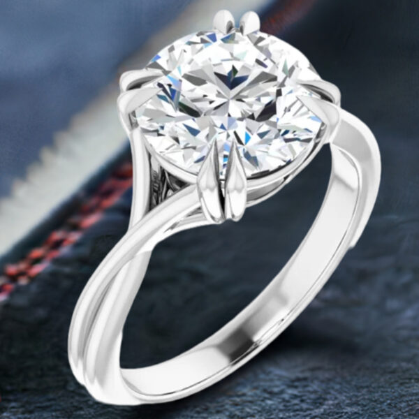 4 carat lab diamond engagement rings