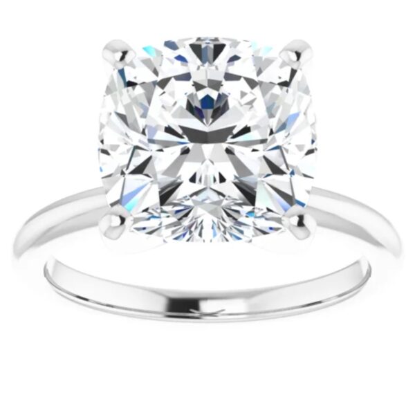 Unique 2 Carat Cushion Lab Grown Diamond Engagement Ring