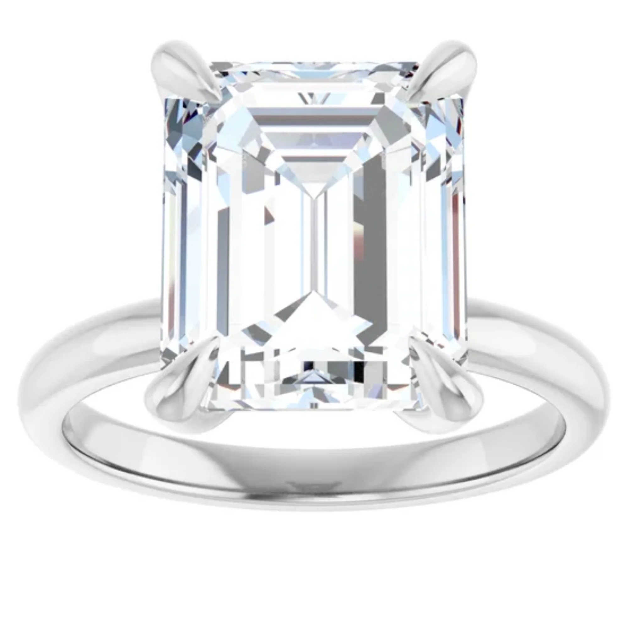 2 Carat Lab Grown Diamond Engagement Ring Emerald Cut 1 2 Carat Lab Grown Diamond Engagement Ring Emerald Cut
