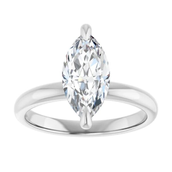 2 Carat Lab Grown Diamond Engagement Ring Marquise Cut