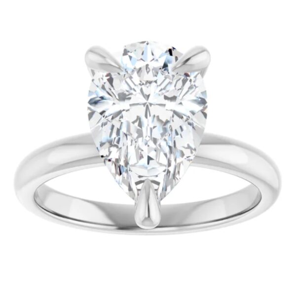 2 Carat Lab Grown Diamond Engagement Ring Pear Shape