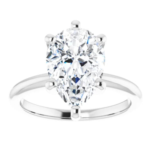 Tiffany 2 Carat Lab Diamond Engagement Ring Pear Shape