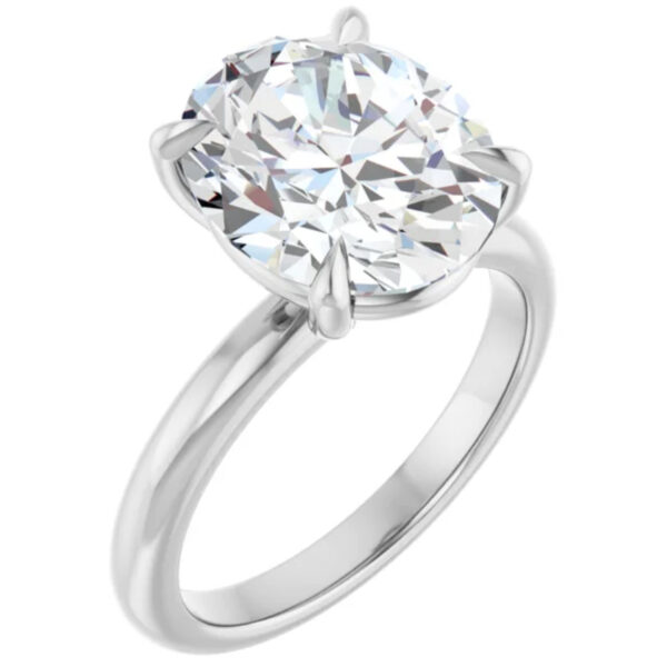 2 Carat Oval Cut Lab Grown Diamond Engagement Ring