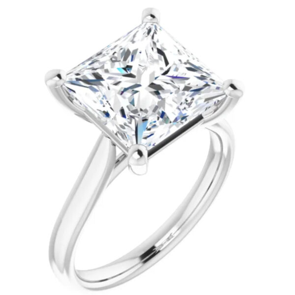 Solitaire 2 Carat Princess Lab Grown Diamond Engagement Ring
