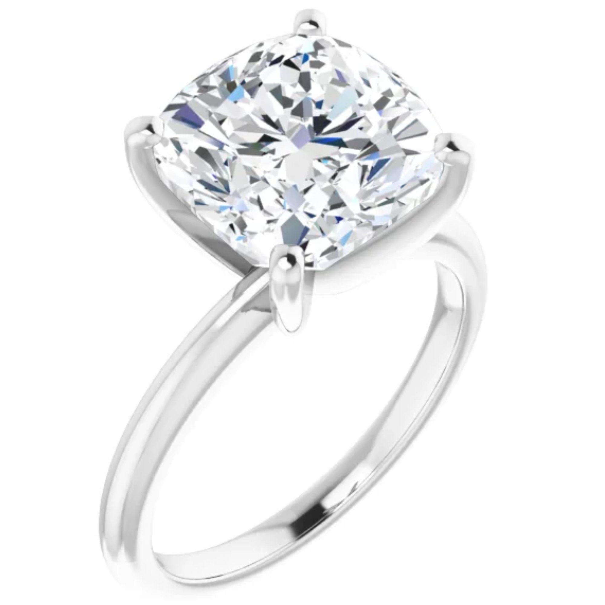 Unique 2 Carat Cushion Lab Grown Diamond Engagement Ring 2 Unique 2 Carat Cushion Lab Grown Diamond Engagement Ring - Image 2