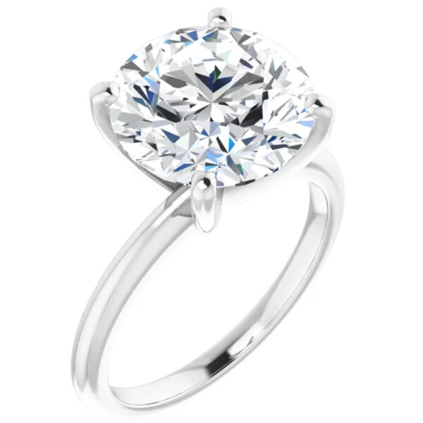 Round 2 Carat Lab Grown Diamond Engagement Ring
