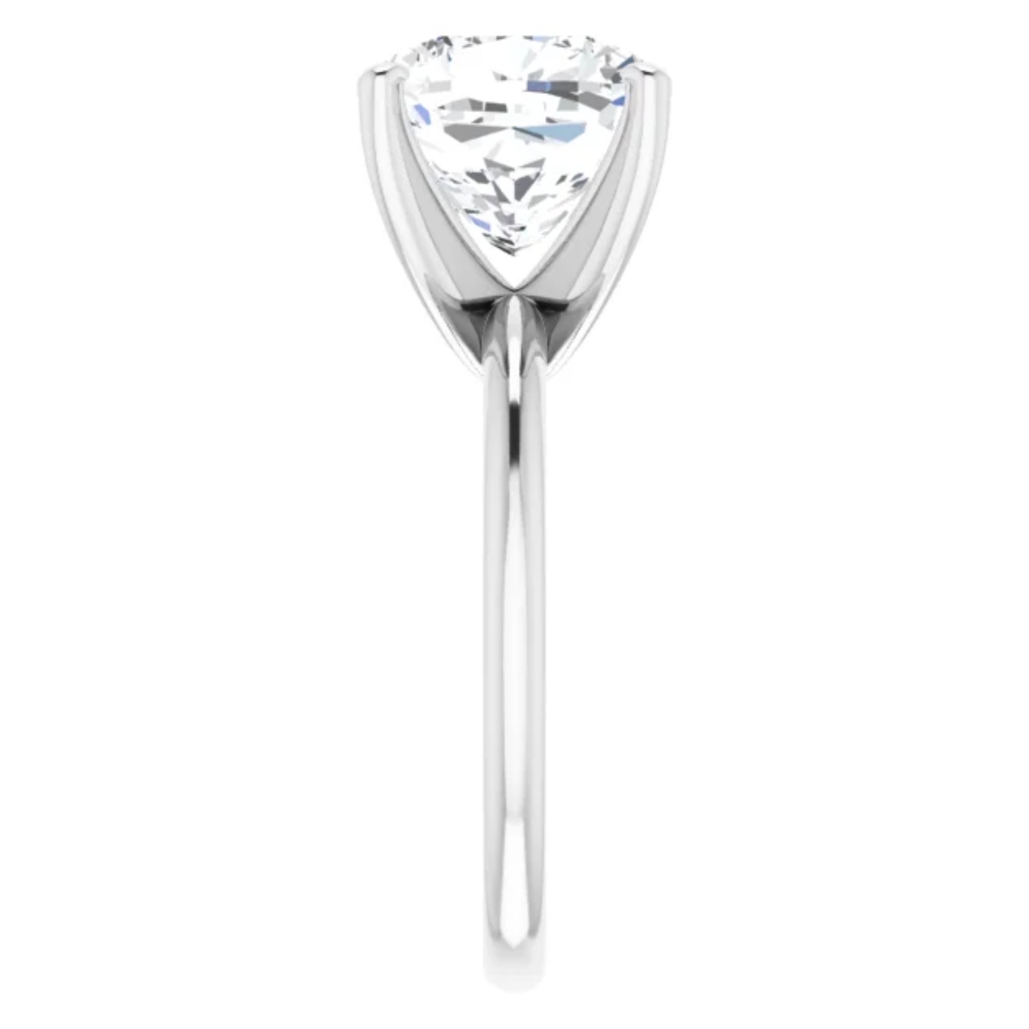 Unique 2 Carat Cushion Lab Grown Diamond Engagement Ring 4 Unique 2 Carat Cushion Lab Grown Diamond Engagement Ring - Image 4