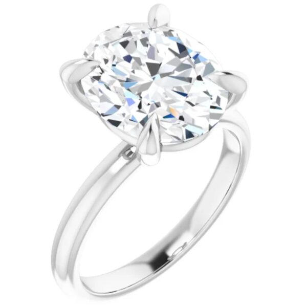 3 carat oval lab diamond engagement ring