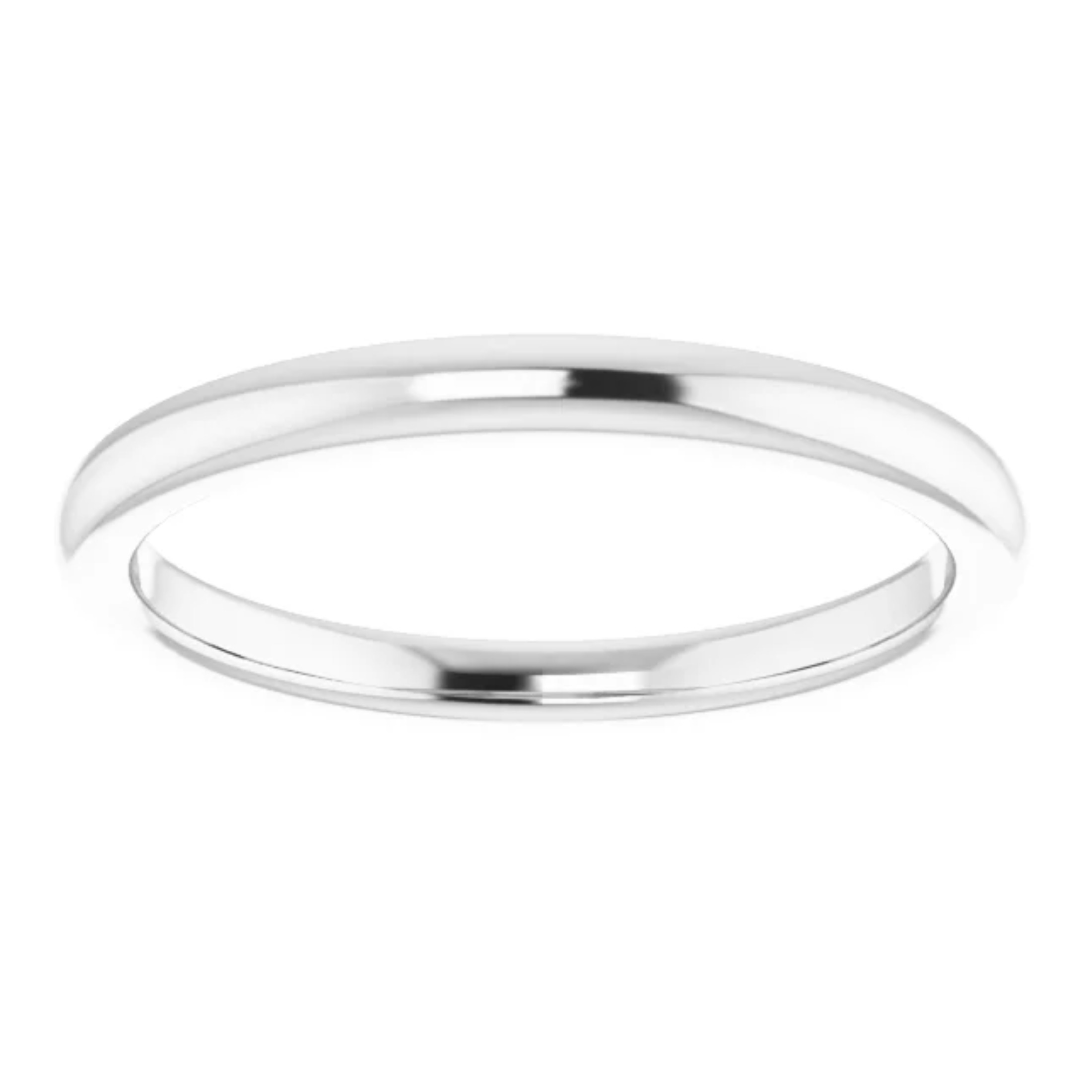Wedding Band In Tarnish Resistant Sterling Silver 2 Wedding Band In Tarnish Resistant Sterling Silver - Image 2