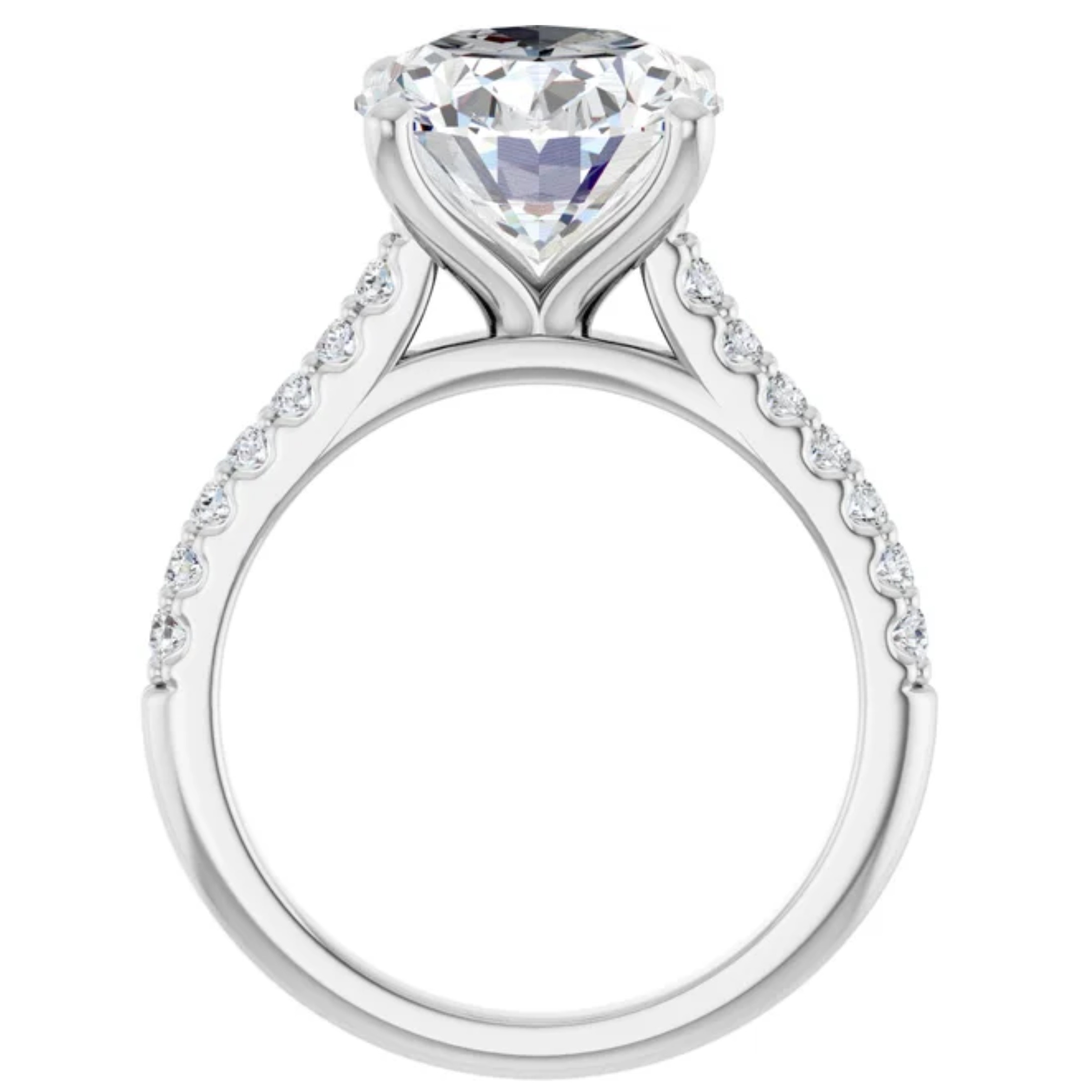 3.30 Carat Oval Lab Grown Diamond Engagement Ring 3 3.30 Carat Oval Lab Grown Diamond Engagement Ring - Image 3