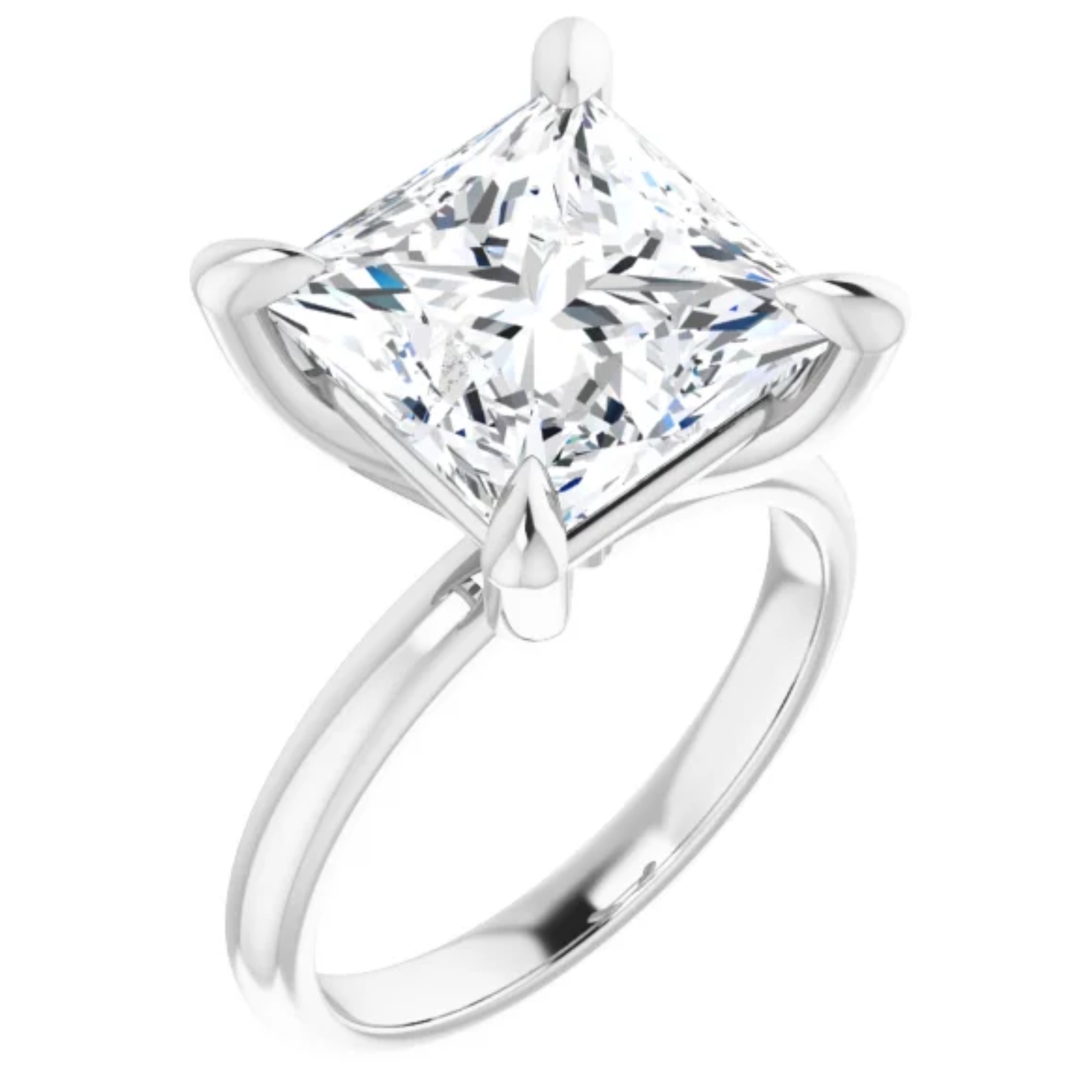 2 Carat Princess Lab Grown Diamond Engagement Ring 1 2 Carat Princess Lab Grown Diamond Engagement Ring