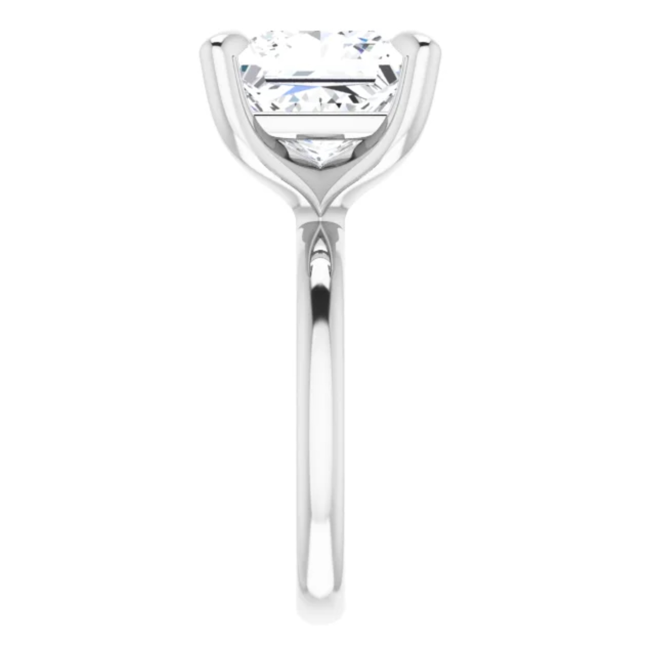 2 Carat Princess Lab Grown Diamond Engagement Ring 4 2 Carat Princess Lab Grown Diamond Engagement Ring - Image 4