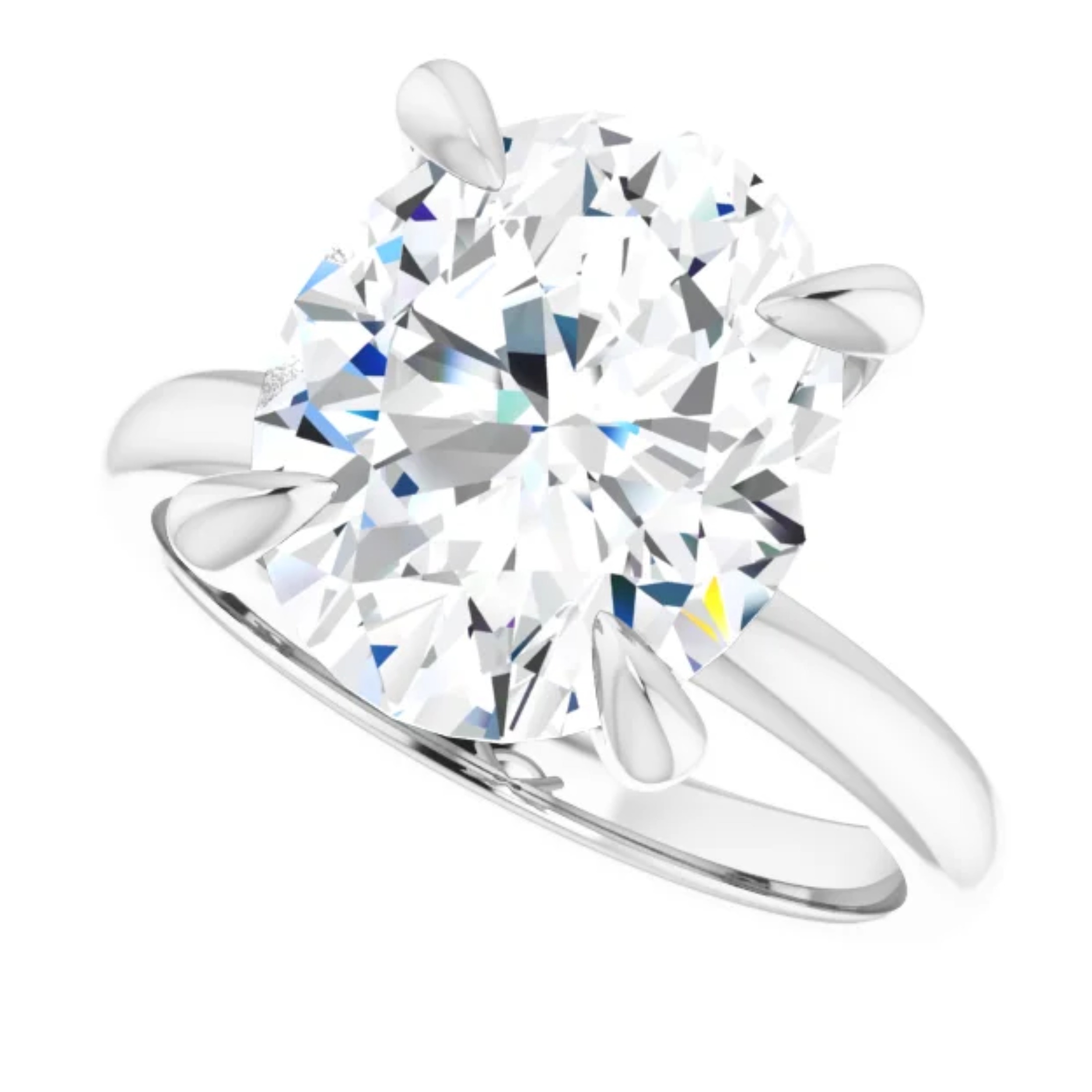 4 Carat Oval Lab Grown Diamond Engagement Ring 5 4 Carat Oval Lab Grown Diamond Engagement Ring - Image 5