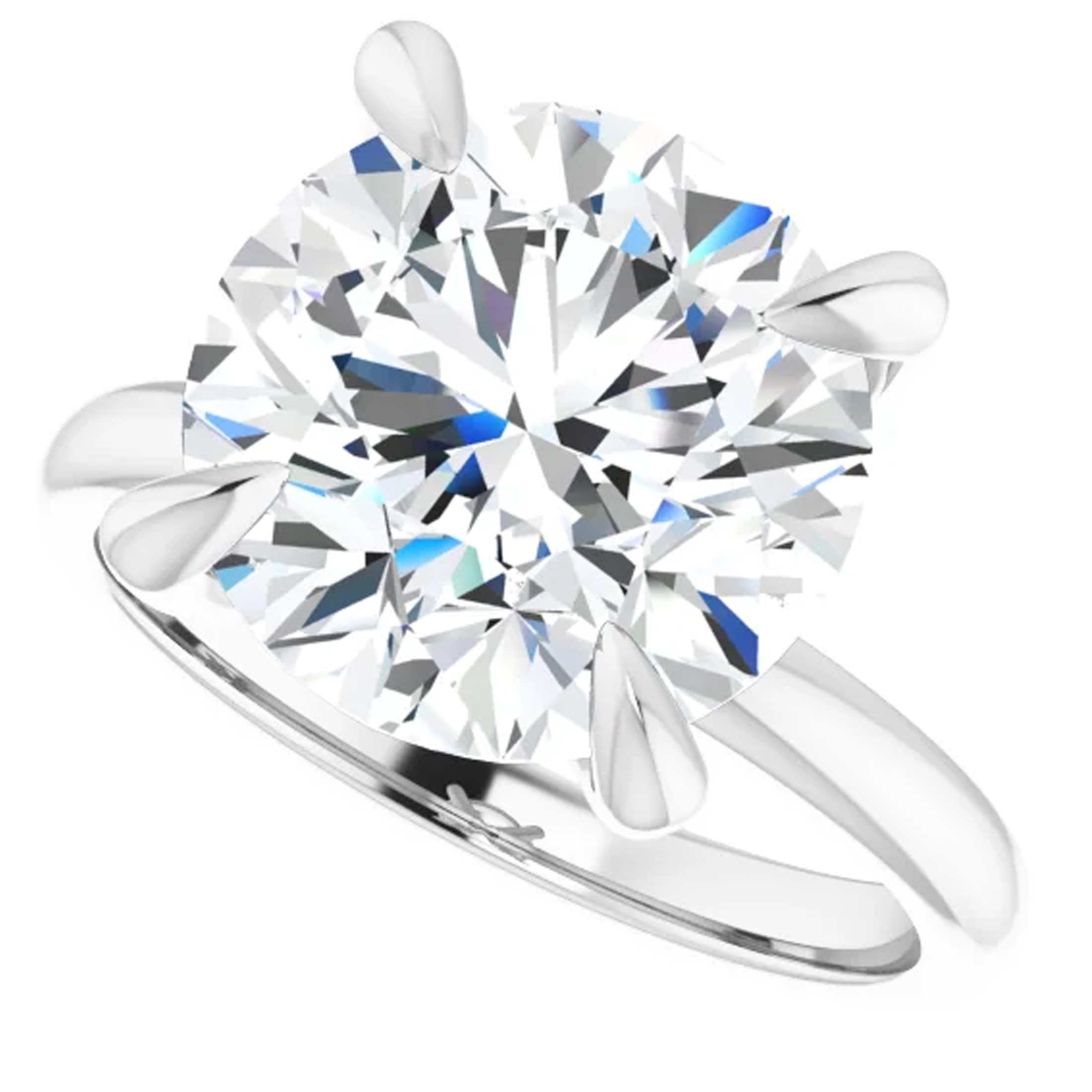 5 Carat Round lab Grown Diamond Engagement Ring 5 5 Carat Round lab Grown Diamond Engagement Ring - Image 5