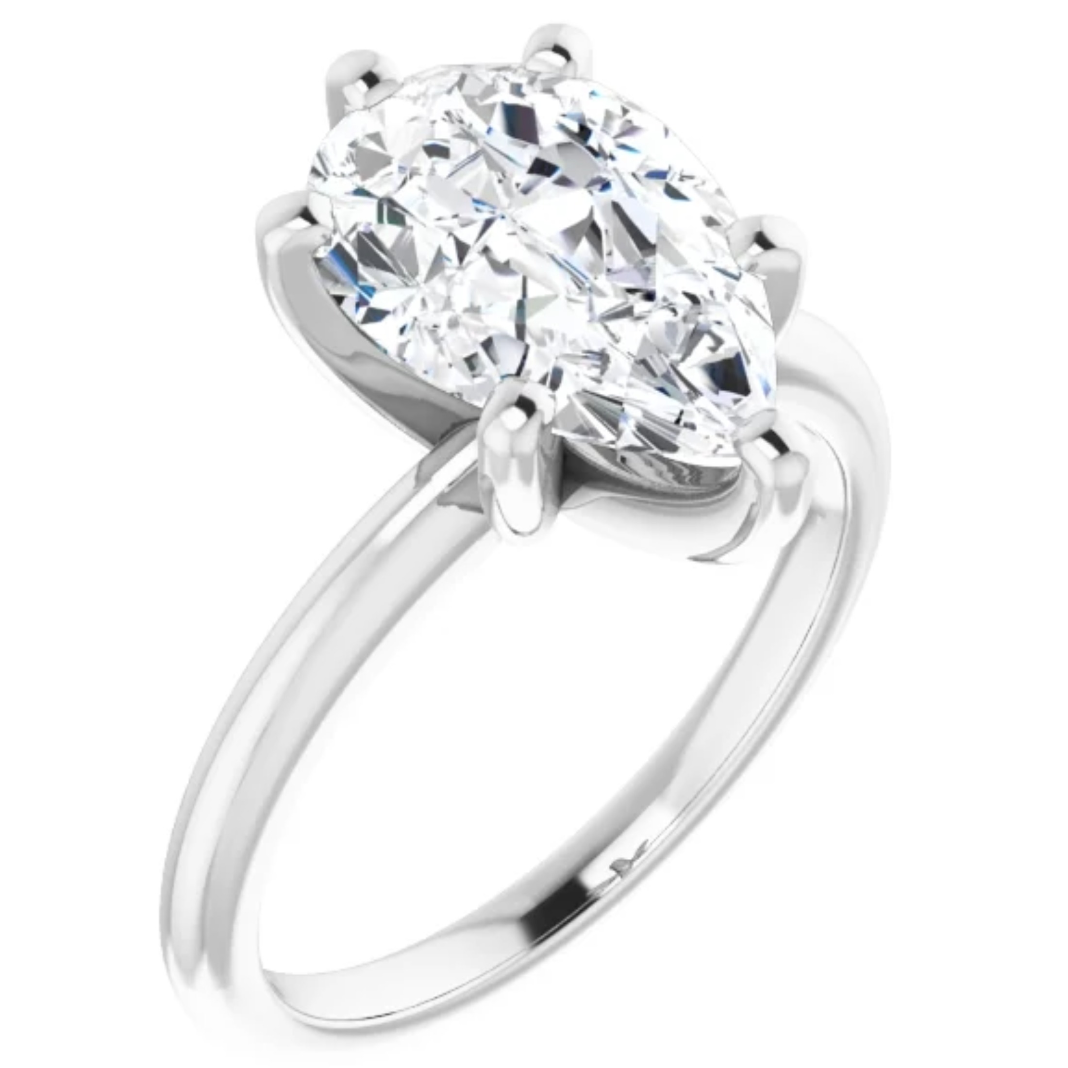 4 Carat Pear Lab Grown Diamond Engagement Ring 1 4 Carat Pear Lab Grown Diamond Engagement Ring