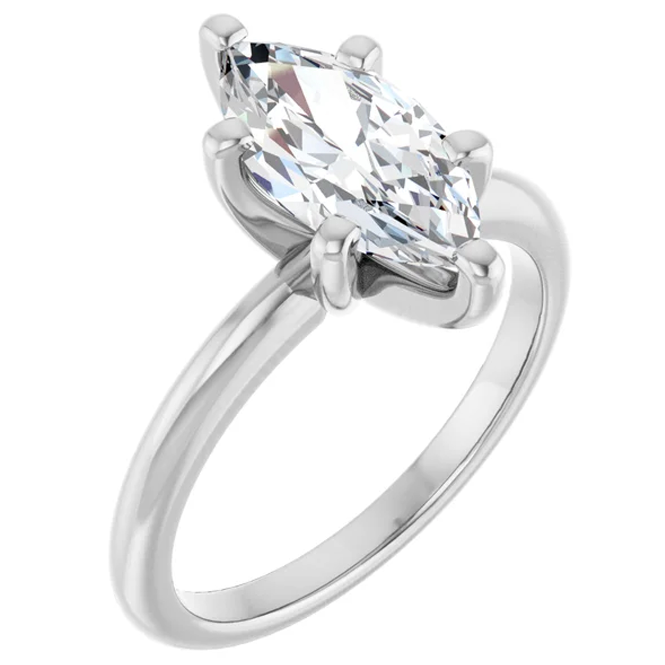 5 Carat Marquise Lab Grown Diamond Engagement Ring 1 5 Carat Marquise Lab Grown Diamond Engagement Ring