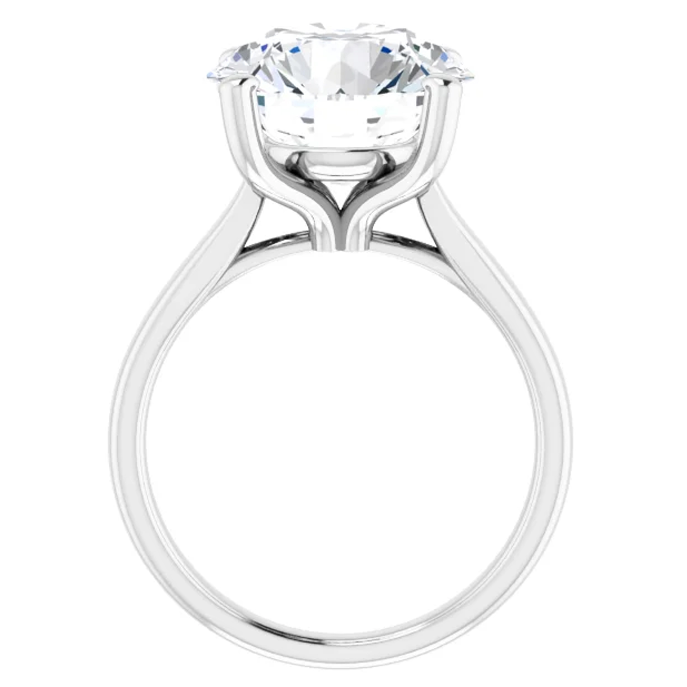 3 Carat Round Lab Grown Diamond Engagement Ring 3 3 Carat Round Lab Grown Diamond Engagement Ring - Image 3