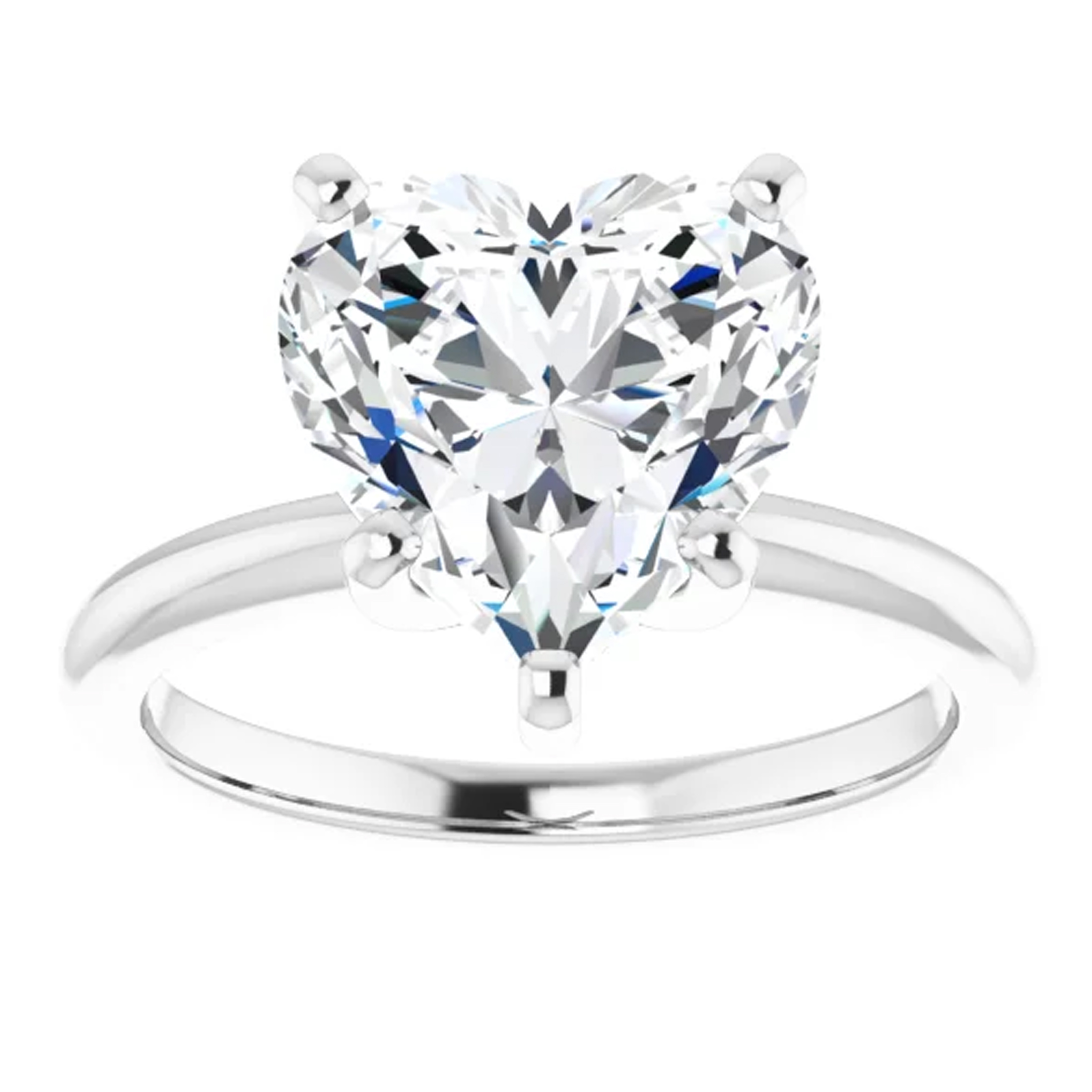 3 Carat Heart Lab Grown Diamond Engagement Ring 2 3 Carat Heart Lab Grown Diamond Engagement Ring - Image 2