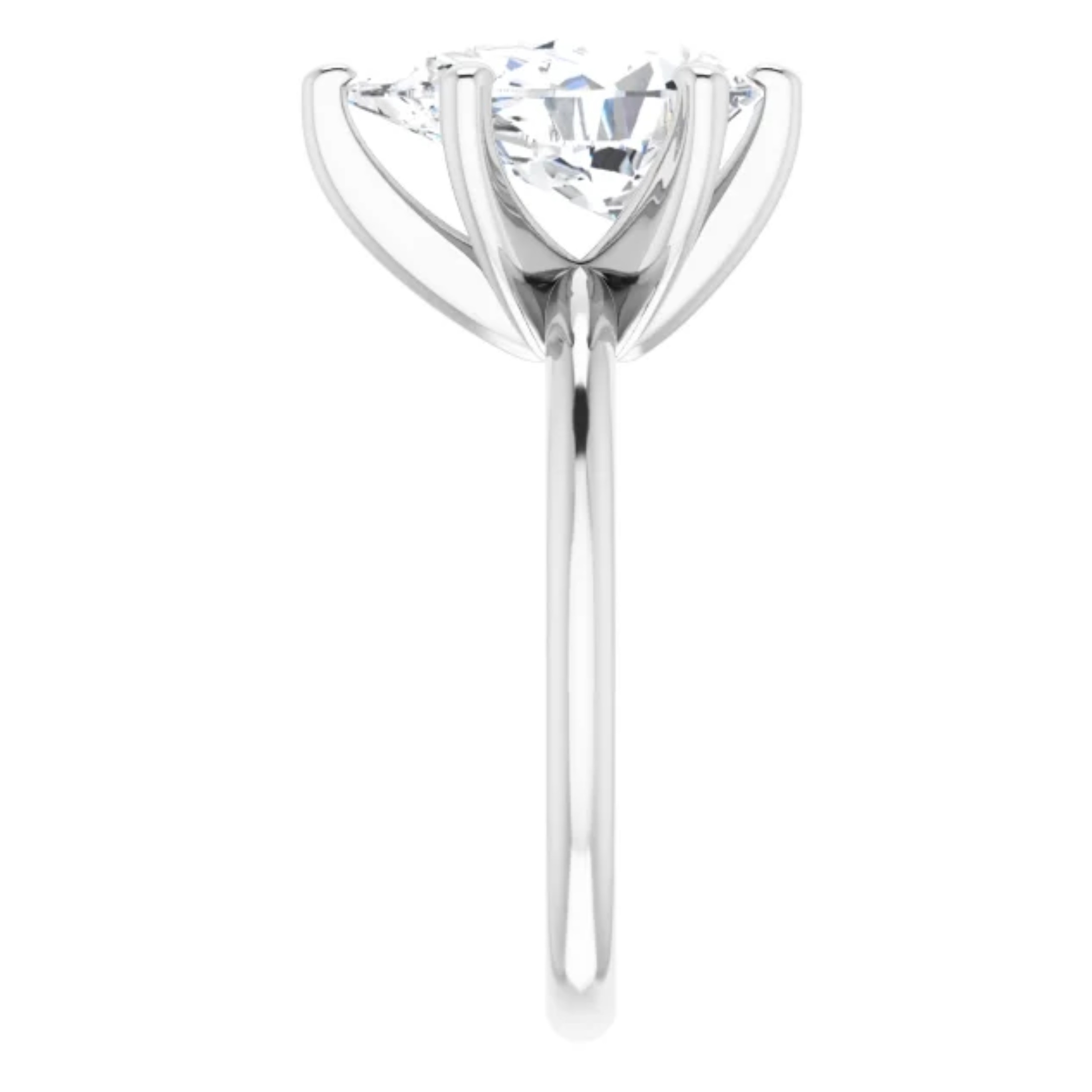 4 Carat Pear Lab Grown Diamond Engagement Ring 4 4 Carat Pear Lab Grown Diamond Engagement Ring - Image 4