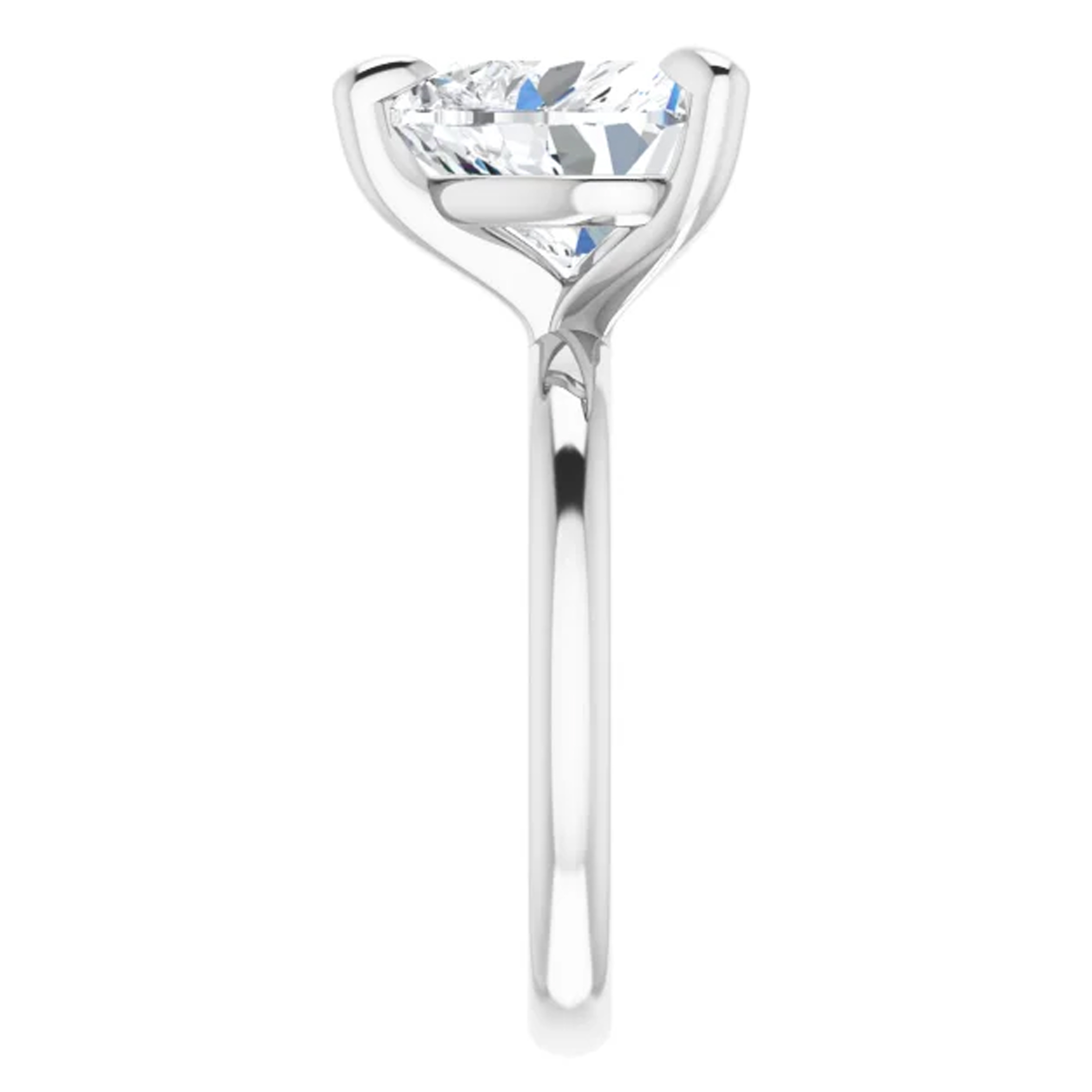 4 Carat Heart Lab Grown Diamond Engagement Ring 4 4 Carat Heart Lab Grown Diamond Engagement Ring - Image 4