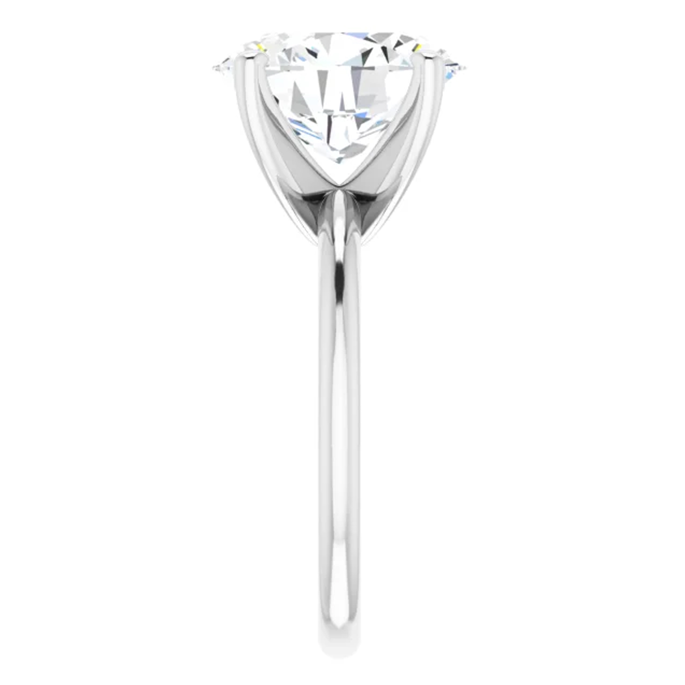 2 Carat Oval Lab Grown Diamond Engagement Ring 4 2 Carat Oval Lab Grown Diamond Engagement Ring - Image 4