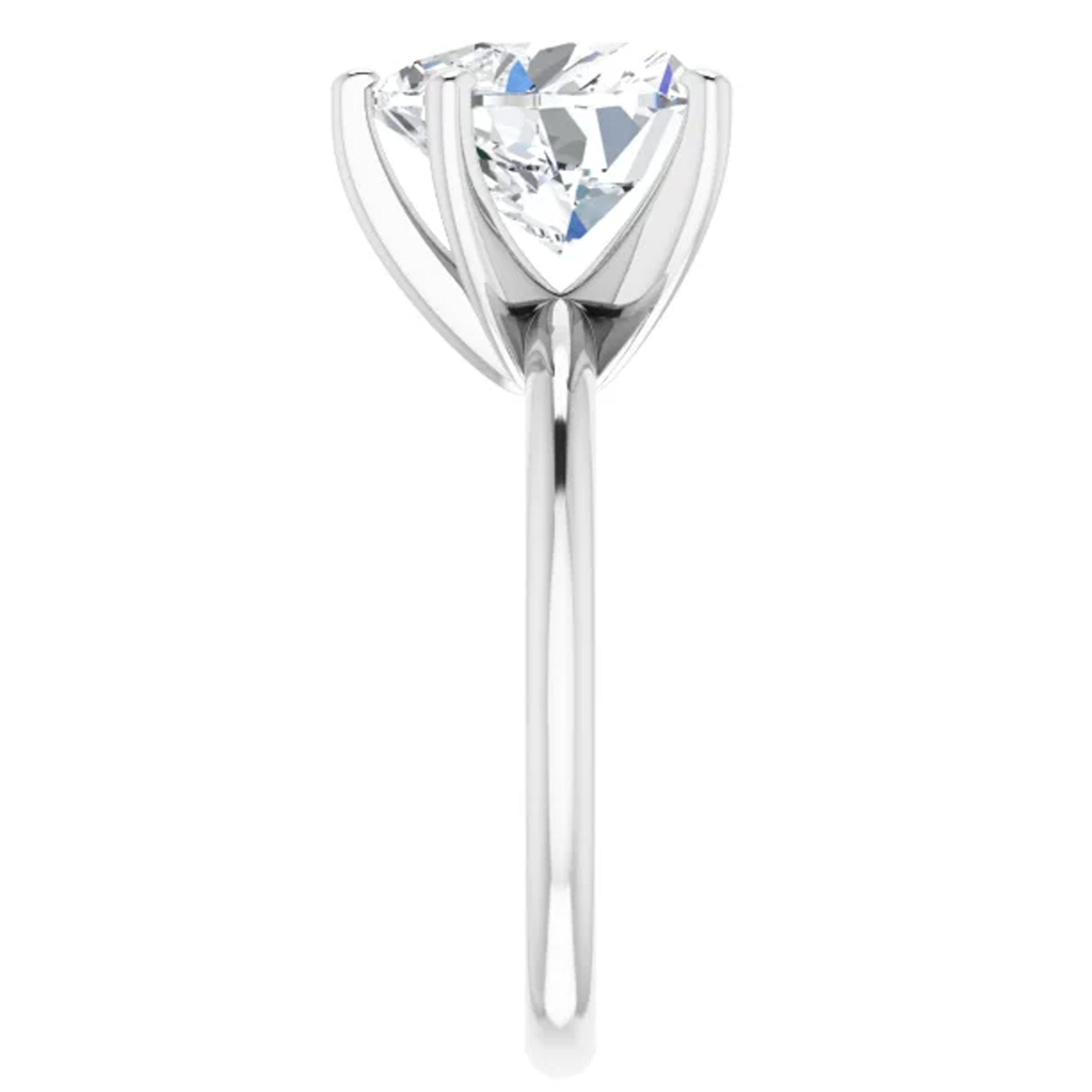 3 Carat Heart Lab Grown Diamond Engagement Ring 4 3 Carat Heart Lab Grown Diamond Engagement Ring - Image 4