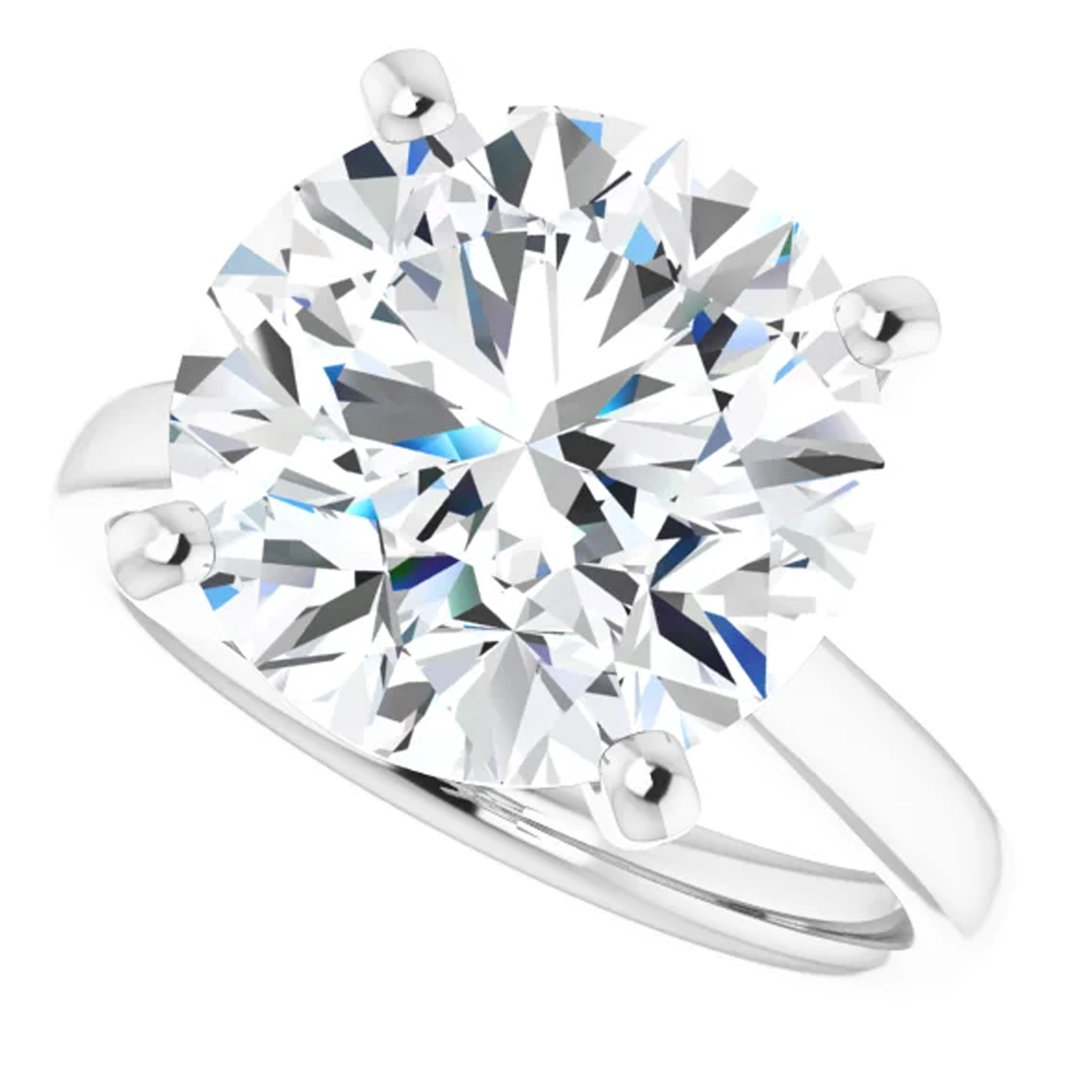3 Carat Round Lab Grown Diamond Engagement Ring 5 3 Carat Round Lab Grown Diamond Engagement Ring - Image 5