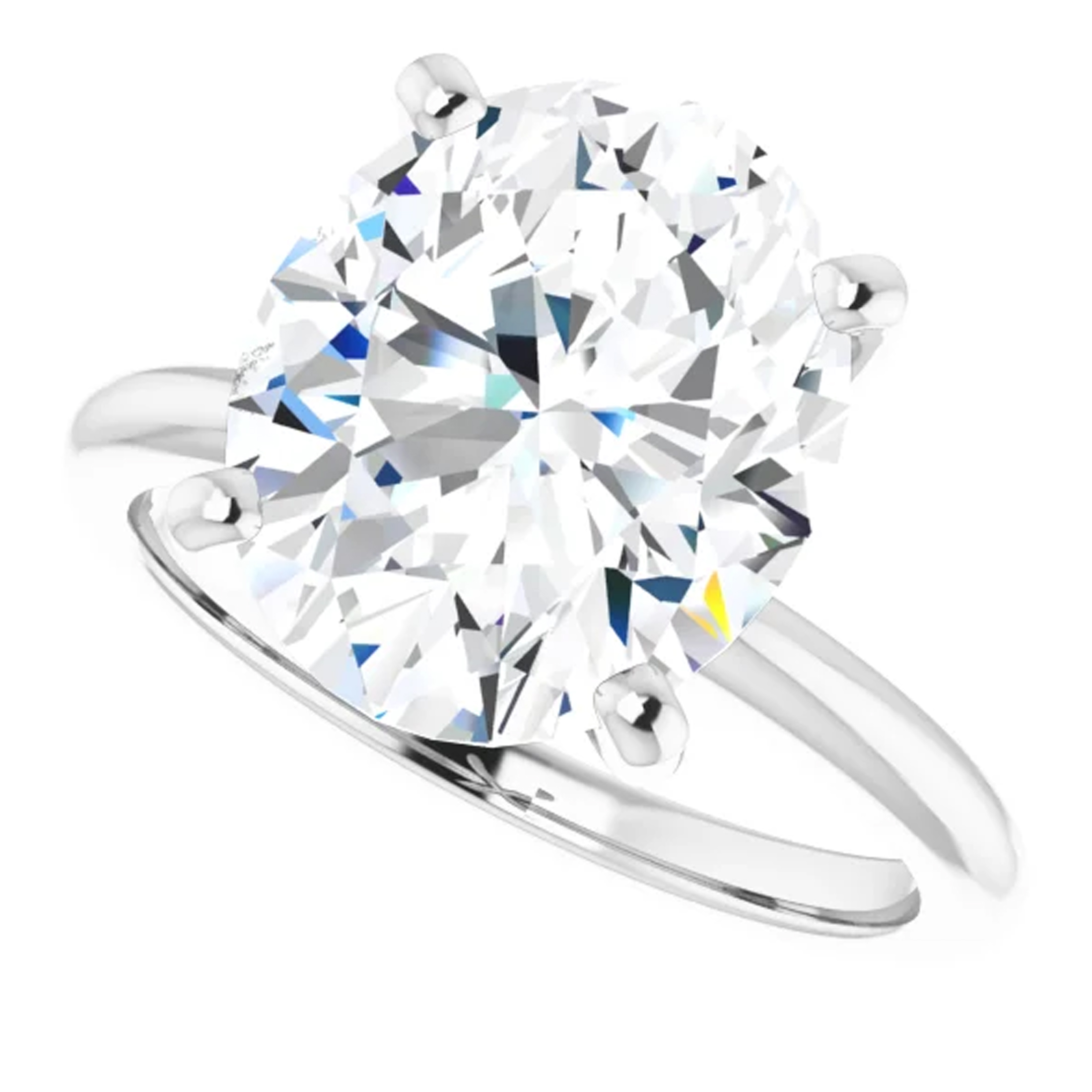 2 Carat Oval Lab Grown Diamond Engagement Ring 5 2 Carat Oval Lab Grown Diamond Engagement Ring - Image 5