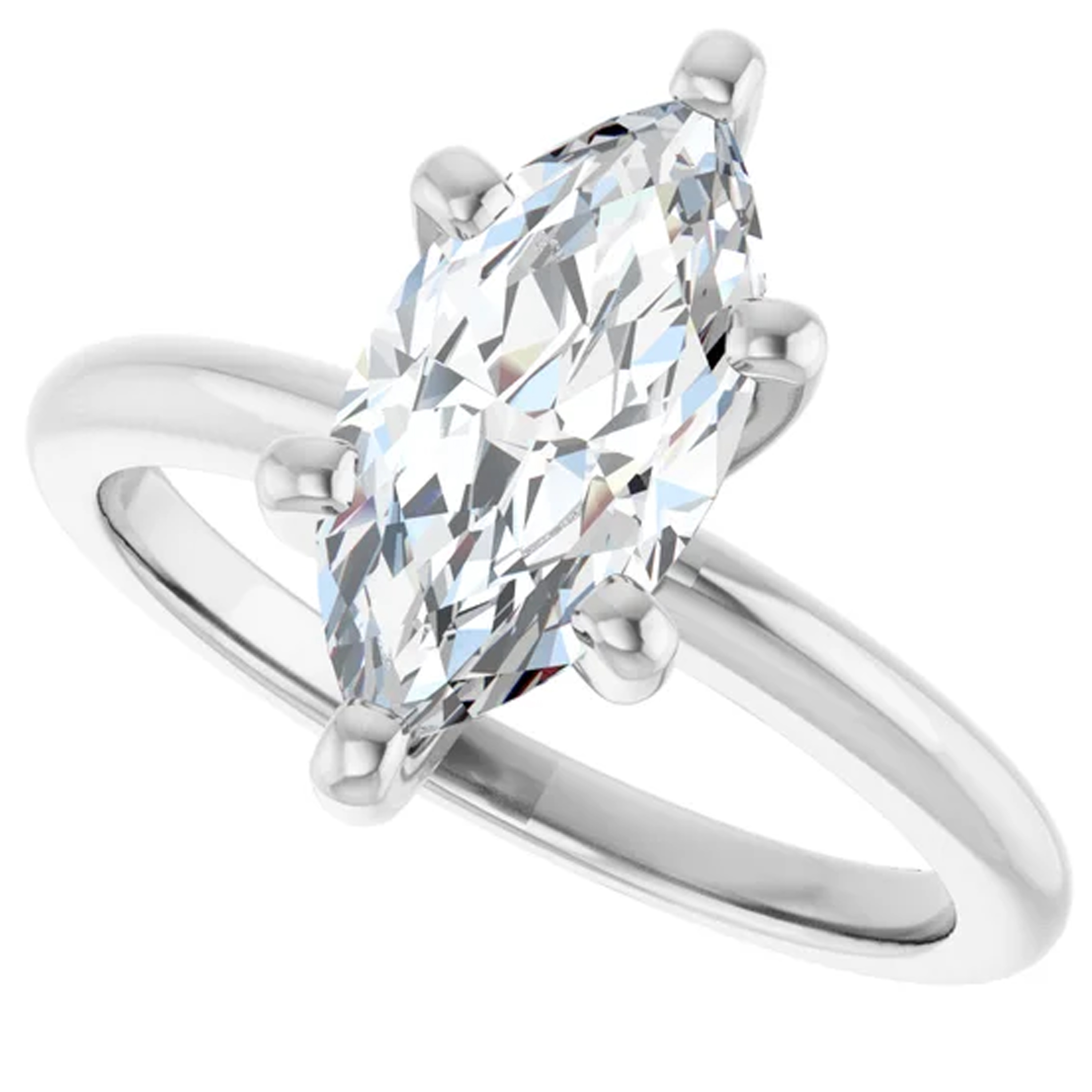 5 Carat Marquise Lab Grown Diamond Engagement Ring 5 5 Carat Marquise Lab Grown Diamond Engagement Ring - Image 5