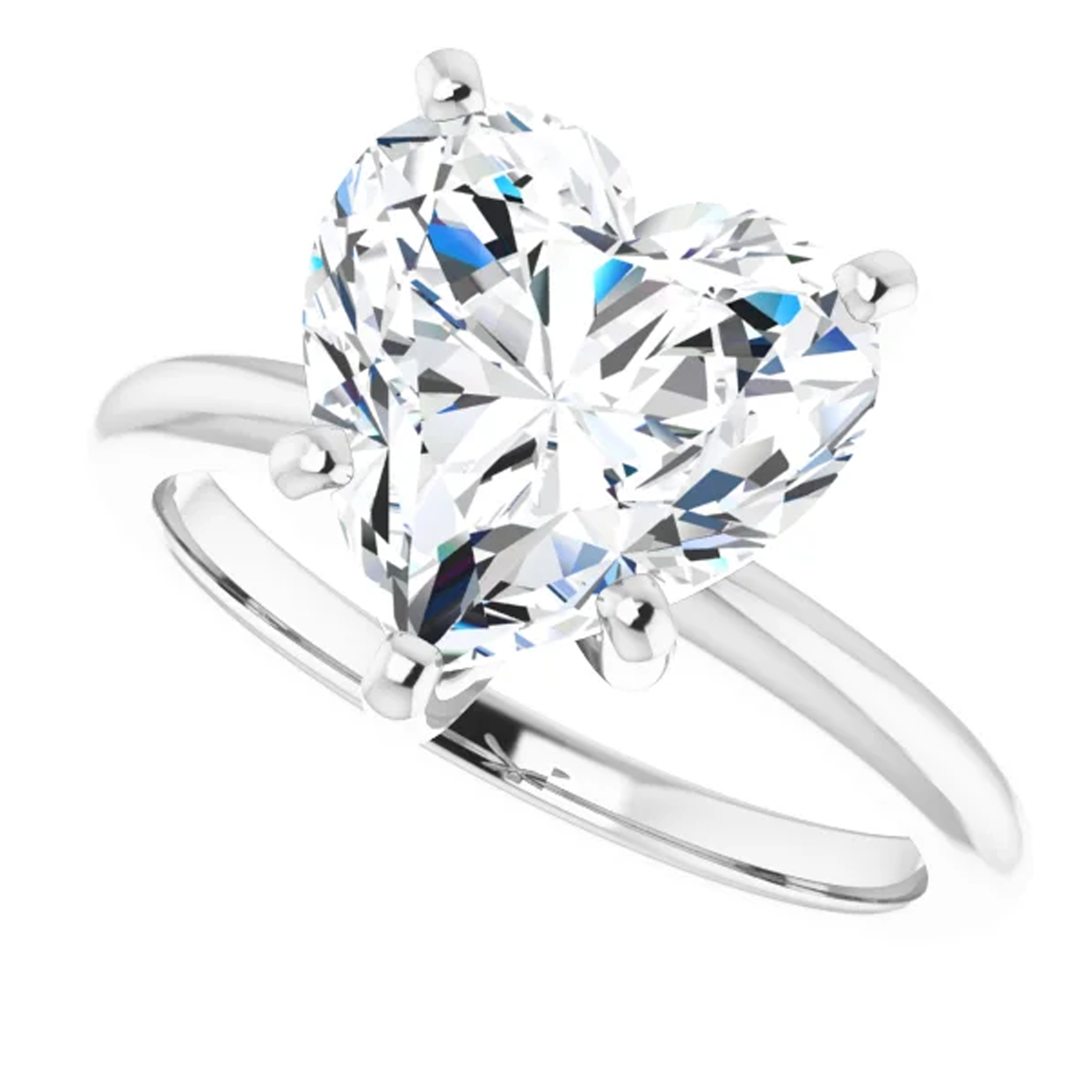 3 Carat Heart Lab Grown Diamond Engagement Ring 5 3 Carat Heart Lab Grown Diamond Engagement Ring - Image 5