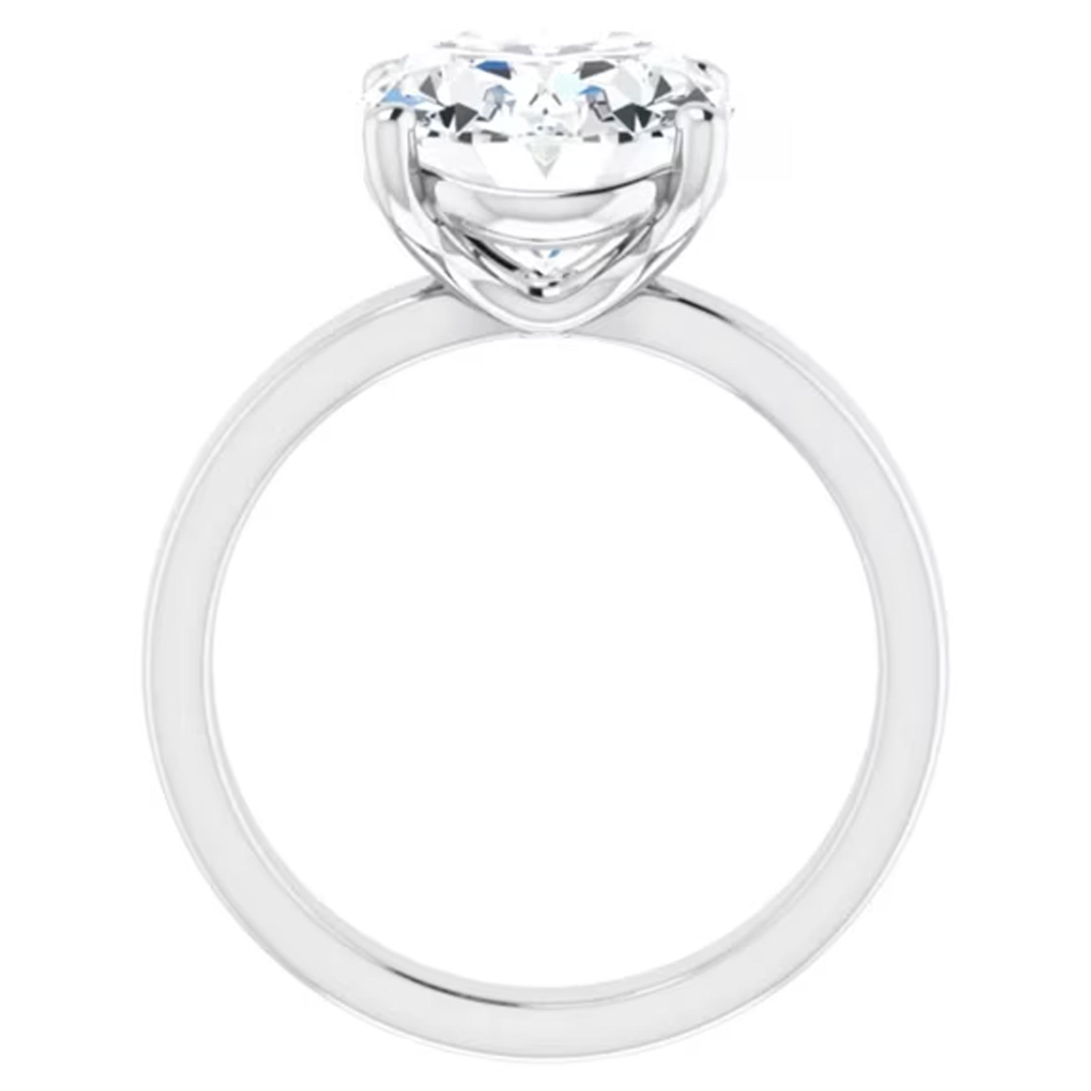 4 Carat Oval Lab Grown Diamond Engagement Ring 4 4 Carat Oval Lab Grown Diamond Engagement Ring - Image 4