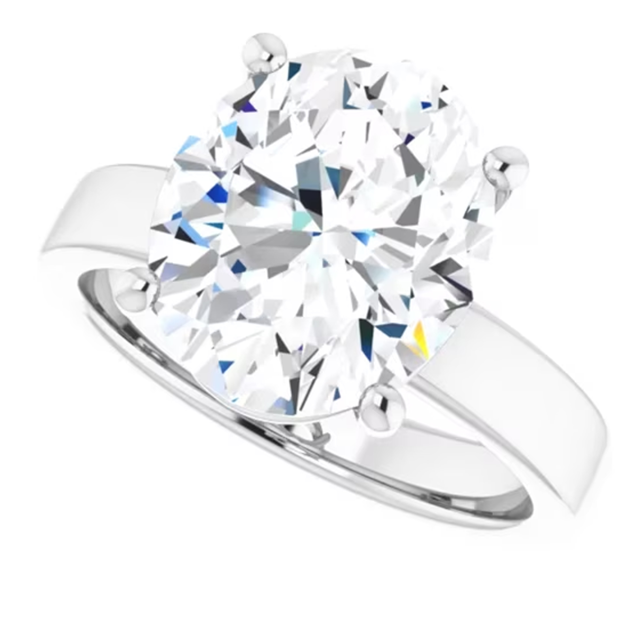 4 Carat Oval Lab Grown Diamond Engagement Ring 6 4 Carat Oval Lab Grown Diamond Engagement Ring - Image 6
